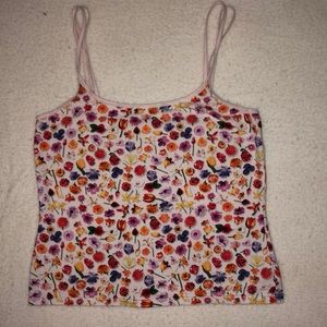 Floral patterned tank top